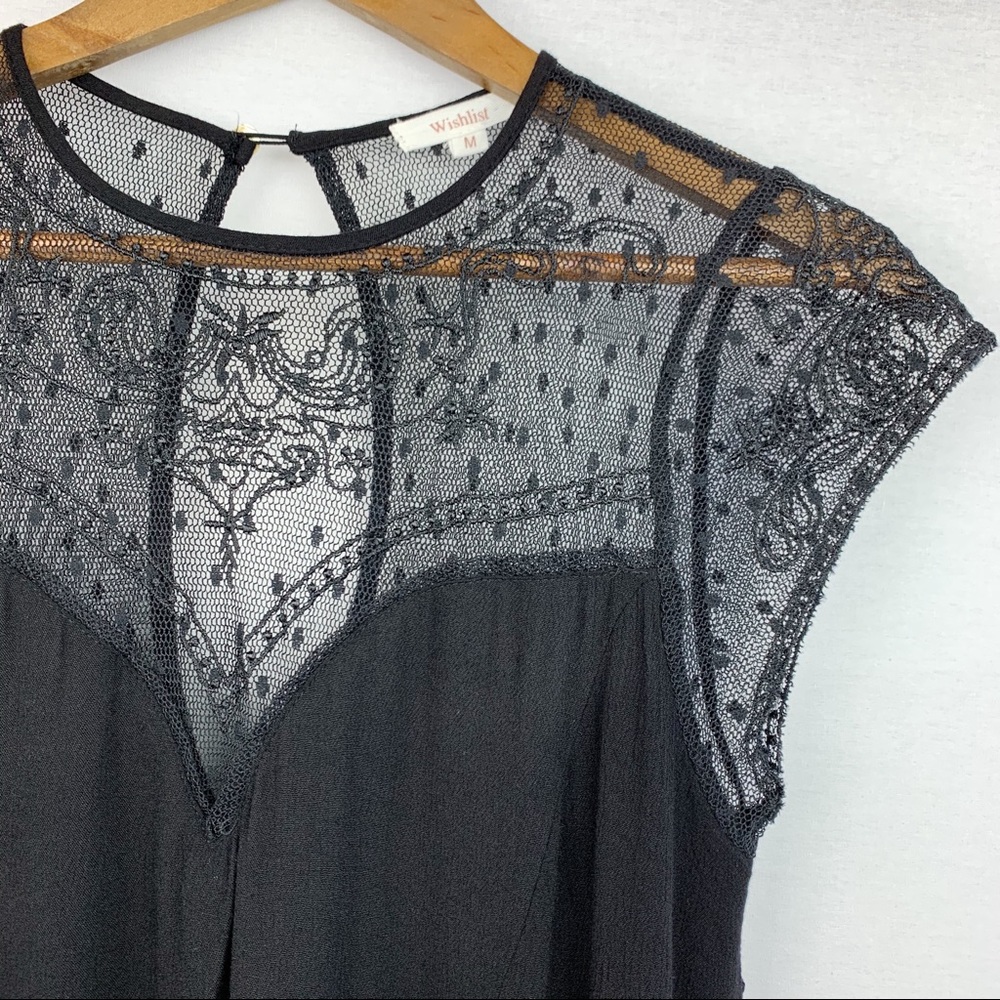 Wishlist Swing Dress Lace Embroidery Keyhole Back - Picture 4 of 8